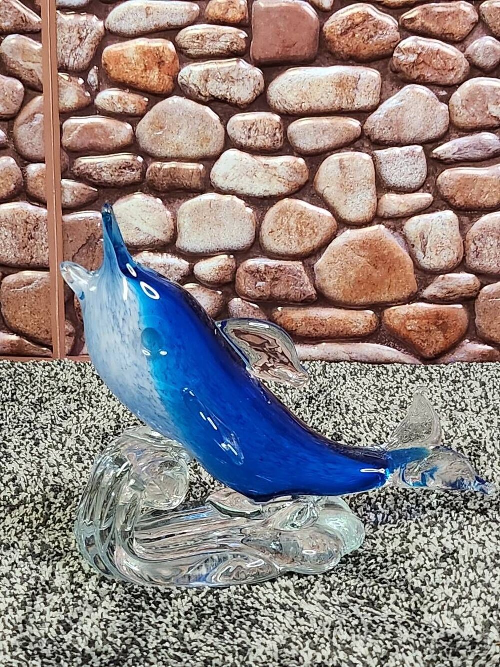 SDS Seapoot Group Blue Dolphin Art Glass